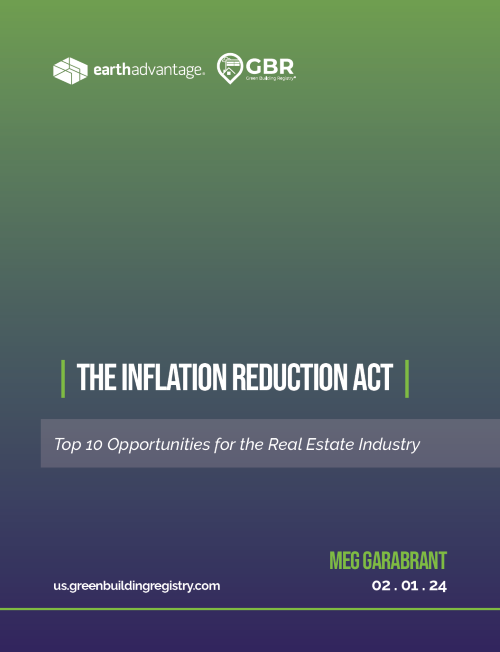 The Inflation Reduction Act: Top 10 Opportunities for the Real Estate Industry